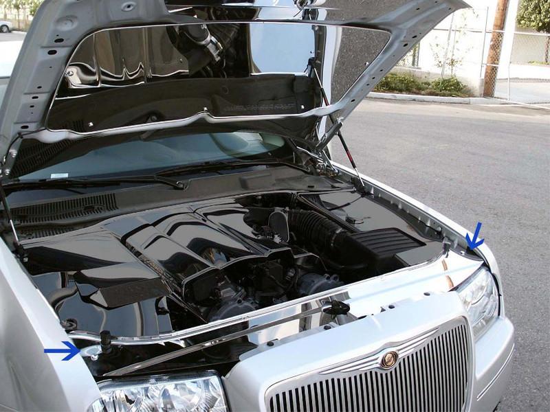 Stainless Radiator Core Support Cover 05-10 Chrysler 300, 300C